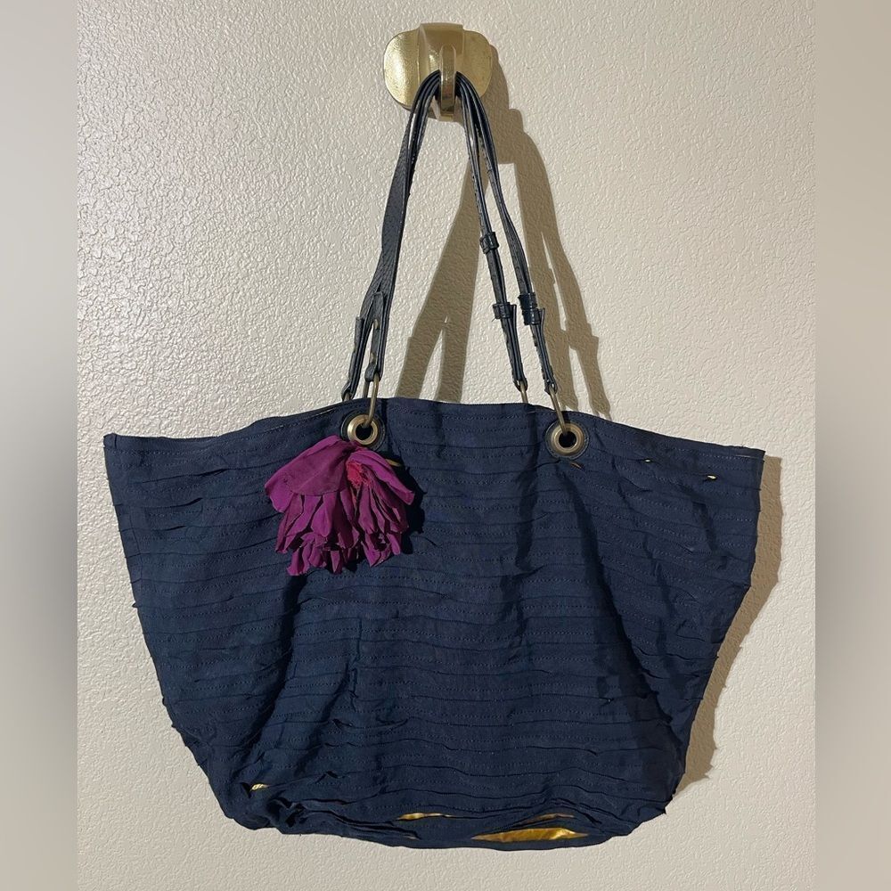 Lanvin Tote with Purple Detail